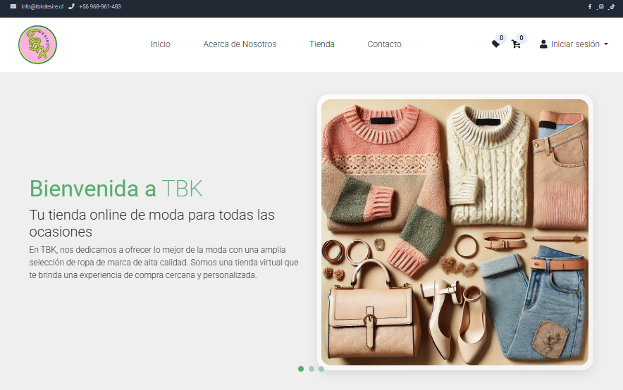 Tienda de Ropas de Damas TBK