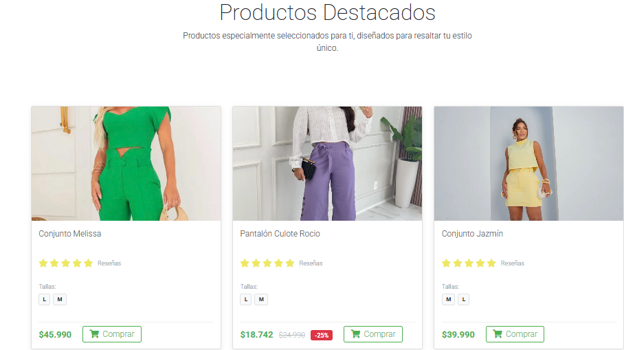 Productos destacados