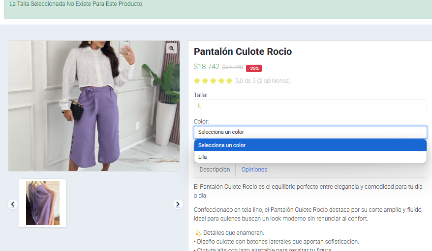 Detalle Productos